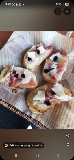 Bruschetta Parma Ham